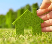 stock image of a green house